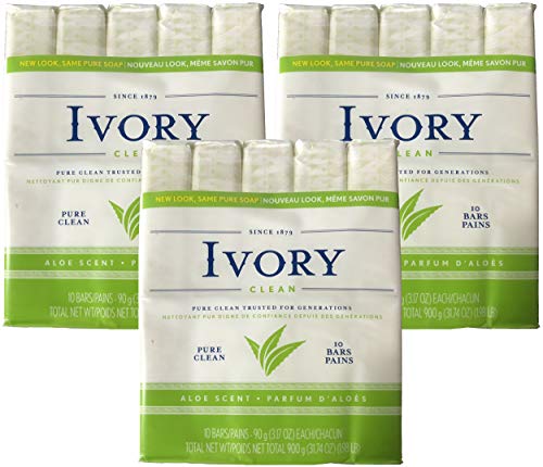 Ivory Soap Pure Clean 317 oz Bars 10 each Pack of 3 30 Bars Total - Image 2