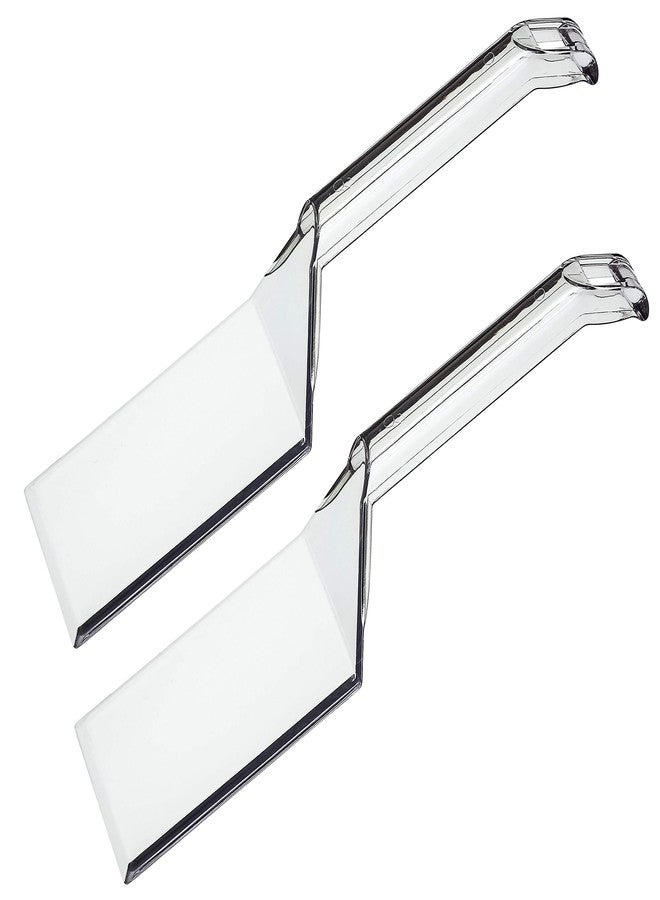 PLASTICPRO ملاعق تقديم بلاستيكية للاستخدام مرة واحدة من بلاستيك برو، متينة وعالية الجودة، شفافة، عبوة من 4 قطع - Image 1