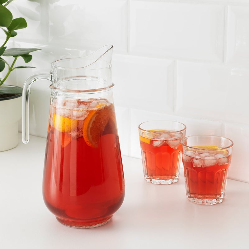 Baitique Glass Jug with Handle, Clear, 1.7 L - Image 3