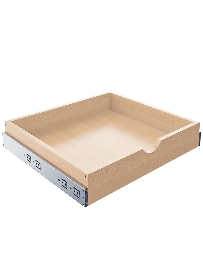 Mobirex Pull Out Drawers for Cabinet Wood Slide Out Cabinet Organizer and Storage Cabinet Kitchen Drawers Slide Out Shelves Pull Out Shelves in Kitchen Pantry Bathroom with Soft Close 21"W x 22"D x 3"H - Image 1
