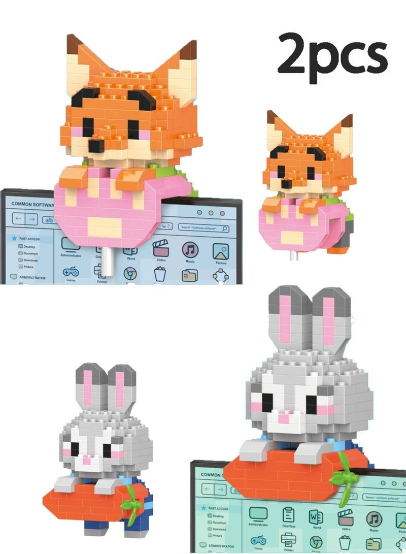 Bricks 2Pcs Classic Mini Building Bricks, Assembling Building Blocks Suitable for Boys and Girls Aged 6 and Up - Image 1