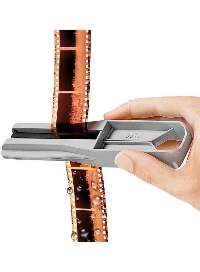JJC 35mm 120 Film Squeegee,Film Wiper Compatible for 135 120 Negative Film with Soft Silicone Blades to Streak Free Wiping & No More Marks - Image 1