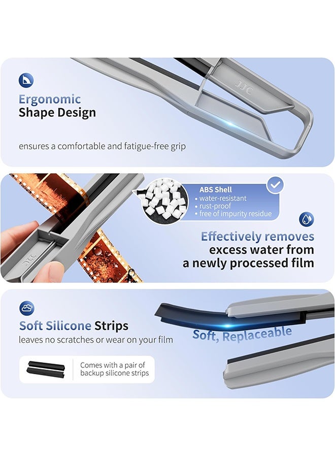JJC 35mm 120 Film Squeegee,Film Wiper Compatible for 135 120 Negative Film with Soft Silicone Blades to Streak Free Wiping & No More Marks - Image 4