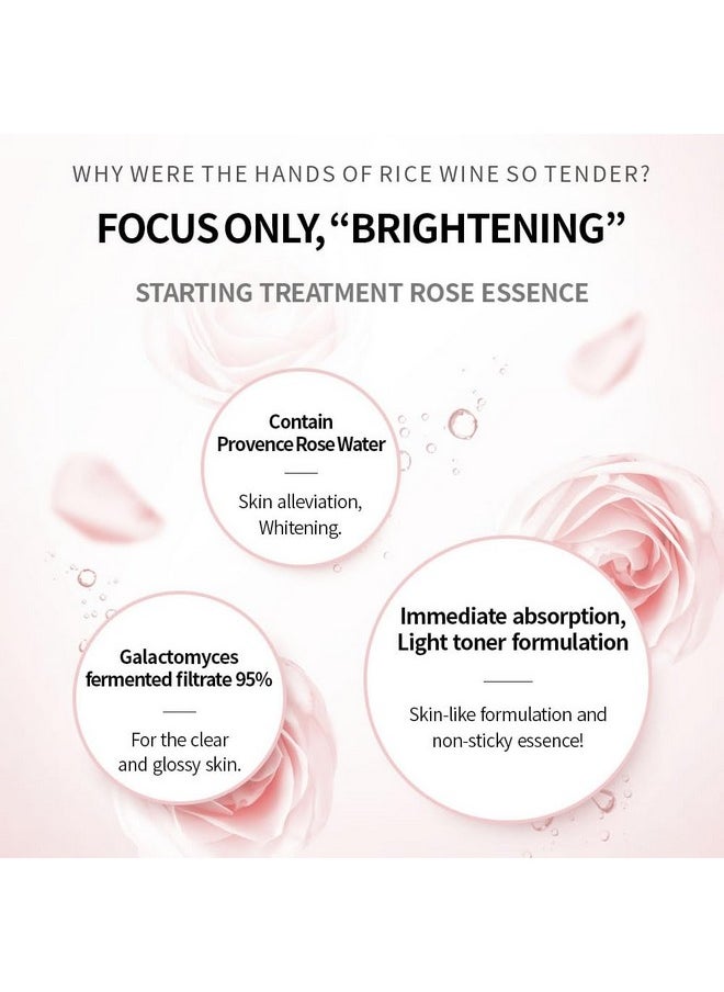 Secret Key SECRETKEY Starting Treatment Essence Rose Edition, Nourishment & Hydration, Skin Soothing, Skin-texture Care, 94% of Galactomyces and Rose Water Synergy 5.07 fl. Oz. / 150ml, For Sensitive Skin  - Image 3
