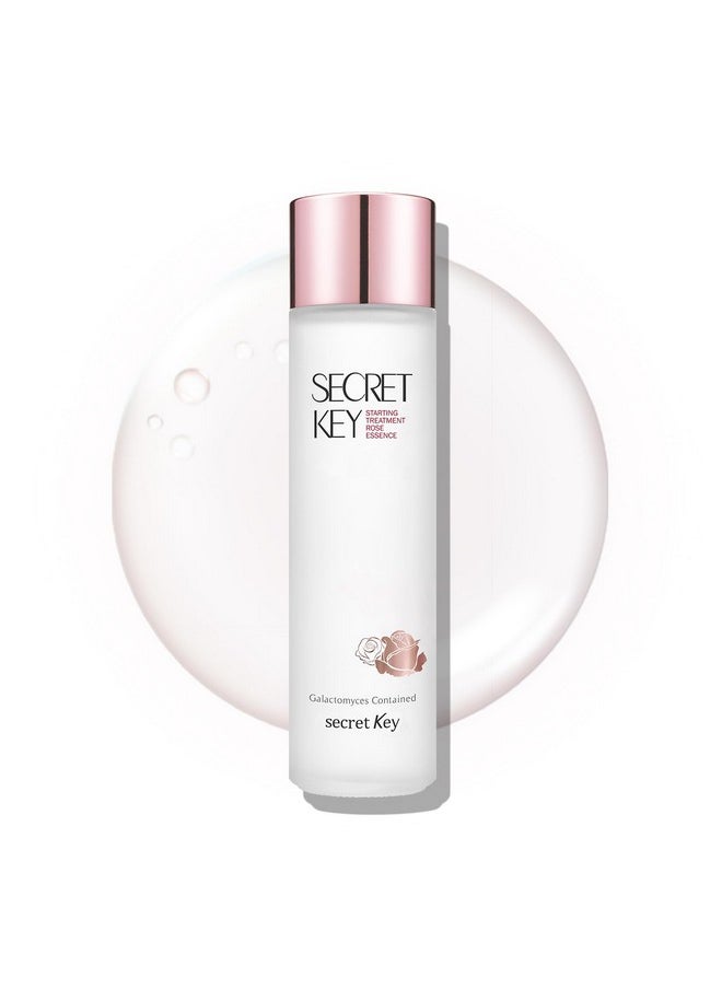 Secret Key SECRETKEY Starting Treatment Essence Rose Edition, Nourishment & Hydration, Skin Soothing, Skin-texture Care, 94% of Galactomyces and Rose Water Synergy 5.07 fl. Oz. / 150ml, For Sensitive Skin  - Image 1