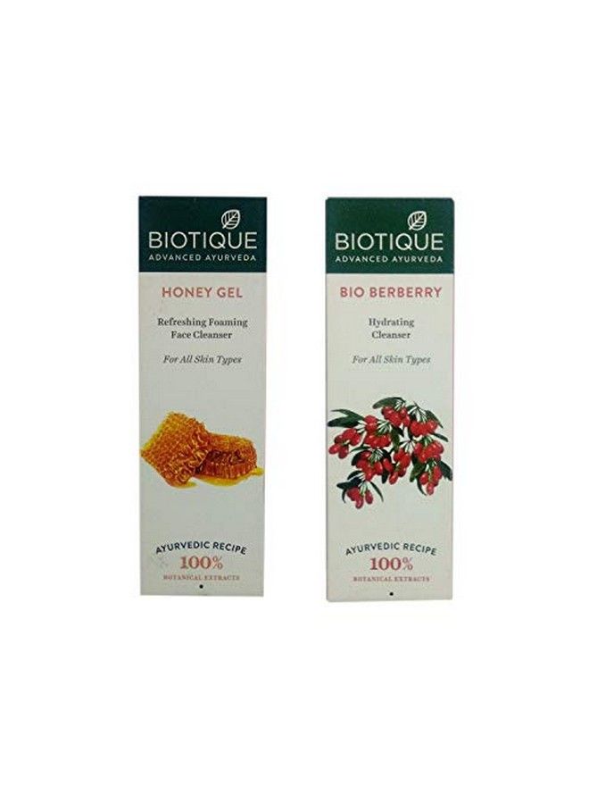 Biotique 1 Honey Gel Refreshing Foaming Face Cleanser 120Ml +1 Bio Berberry Hydrating Cleanser 120Ml - Image 2