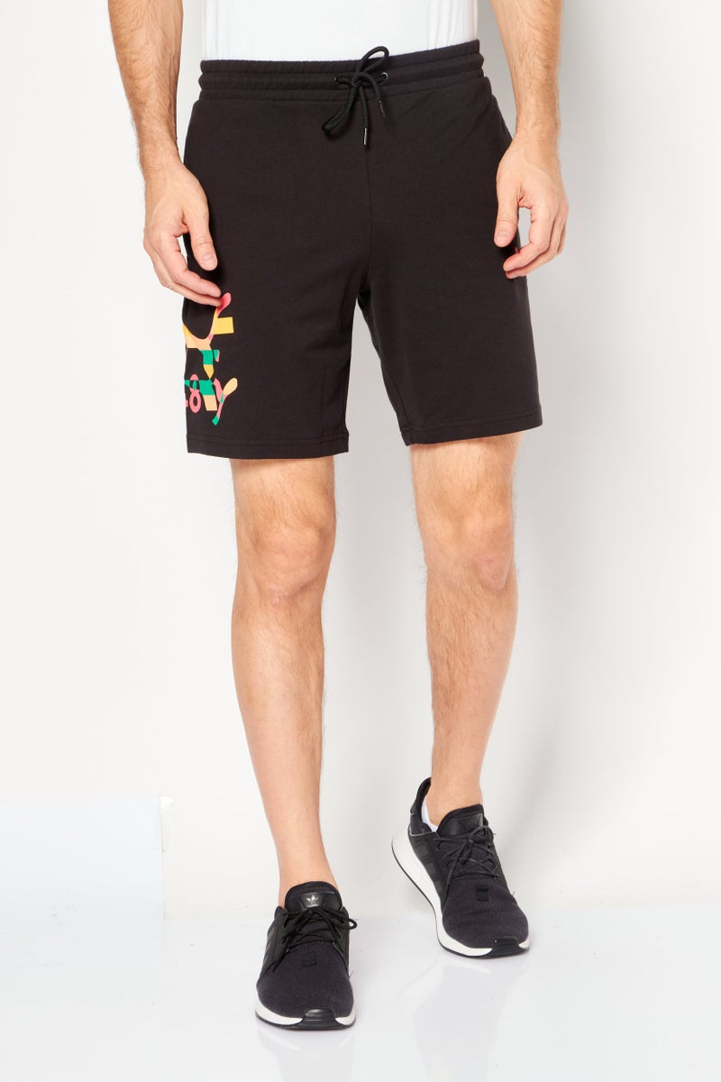 PUMA Men Sportswear Fit Drawstring Outdoor Shorts, Black - Image 1
