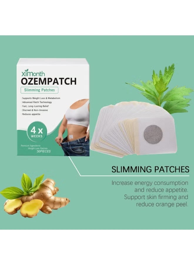 ximonth Ozempatch Herbal Care Slimming Patches 30pcs, Weight Loss Patches,4 Weeks Supply , Easy Daily Application - Image 4