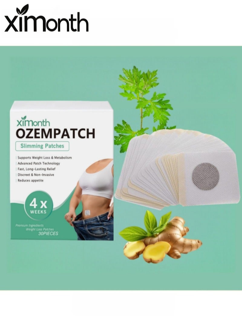 ximonth Ozempatch Herbal Care Slimming Patches 30pcs, Weight Loss Patches,4 Weeks Supply , Easy Daily Application - Image 1