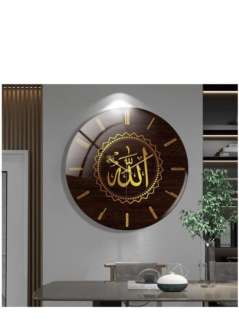 Y&D Acrylic Surah Al Ikhlas Wall Clock Islamic Calligraphy Gifts Eid Gift Ramadan Decor Luxury For Home 30cm - Image 2