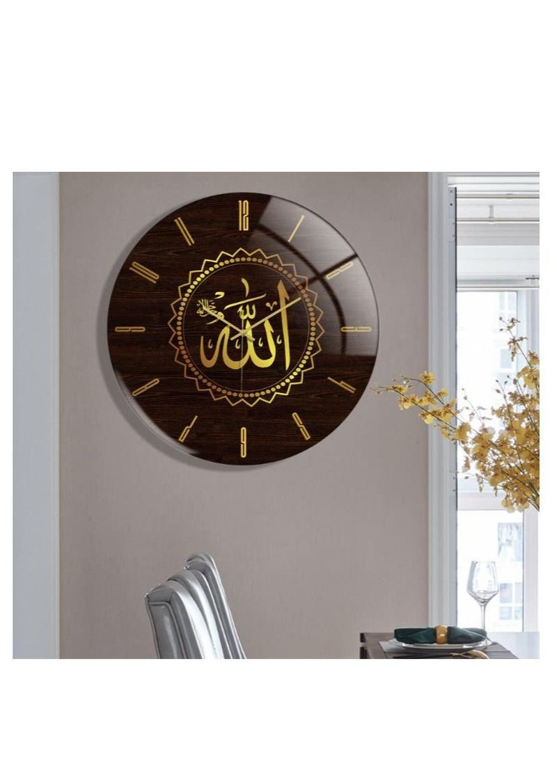 Y&D Acrylic Surah Al Ikhlas Wall Clock Islamic Calligraphy Gifts Eid Gift Ramadan Decor Luxury For Home 30cm - Image 3