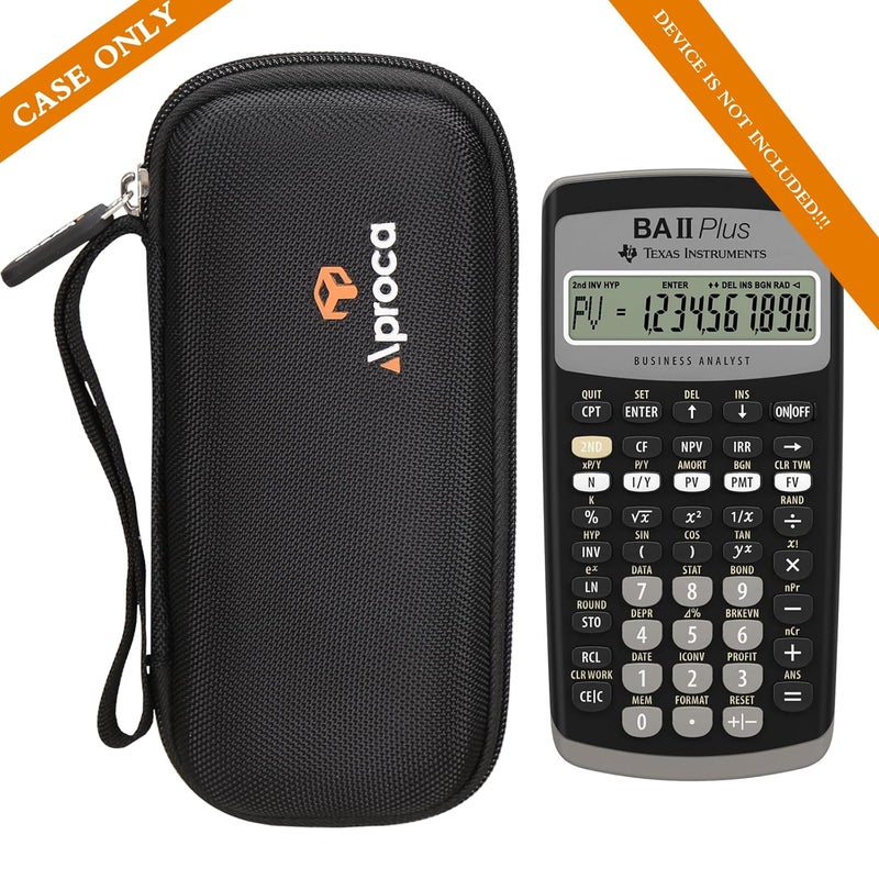 Aproca Hard Travel Storage Carrying Case for Texas Instruments BA II Plus Financial Calculator,Black - Image 4
