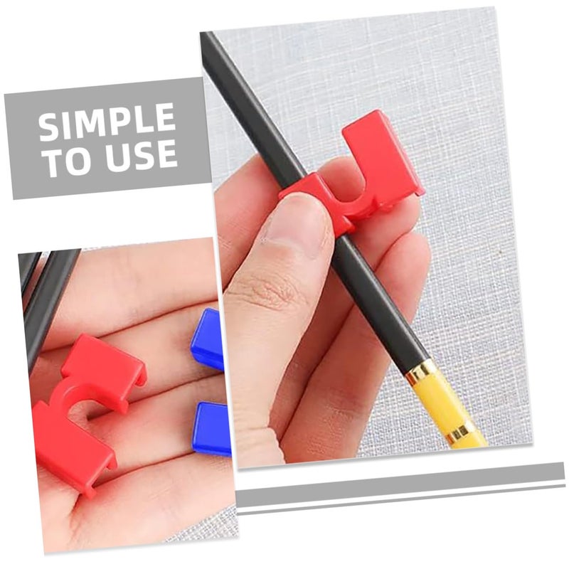 Reusable Chopstick Helpers 12 Pcs Training Tools With Multicolor Clips For Adults Beginners - Image 4