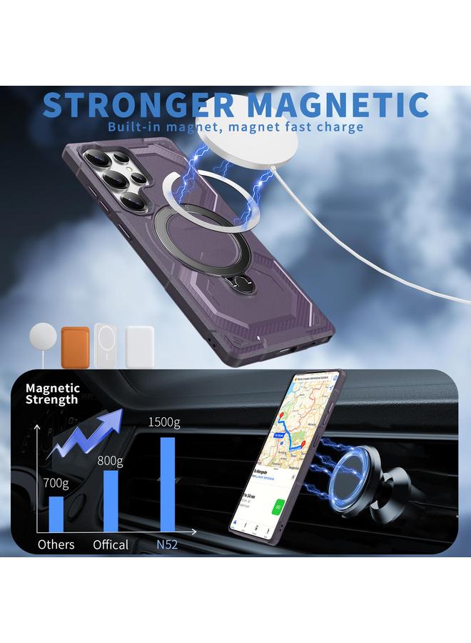 اس-توب جراب لهاتف Samsung Galaxy S25 Ultra 5G مع حامل MagSafe غير لامع - Image 2