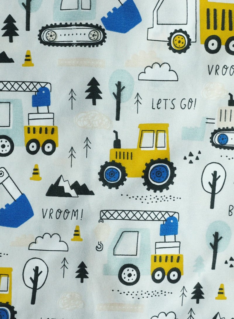 كيدابهو طقم بيجامات للأطفال - مغامرة منطقة البناء - قطعتين - Image 4