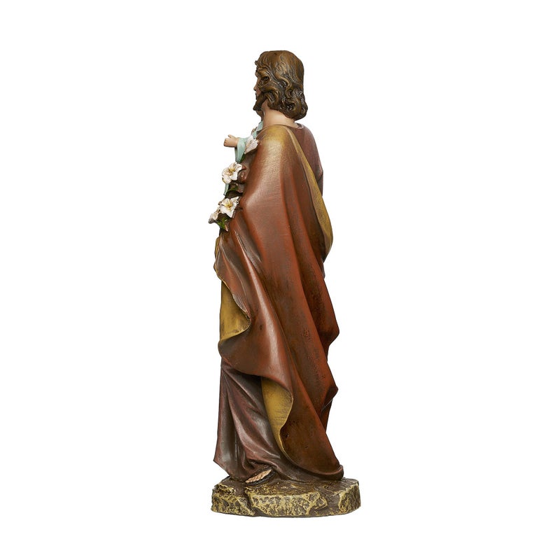 Roman Roman Joseph's Studio St. Joseph and Child Jesus Figure  Renaissance Collection  10"" H  Resin and Stone  Religious Gift  Decoration  Collection  Durable  Long Lasting - Image 4