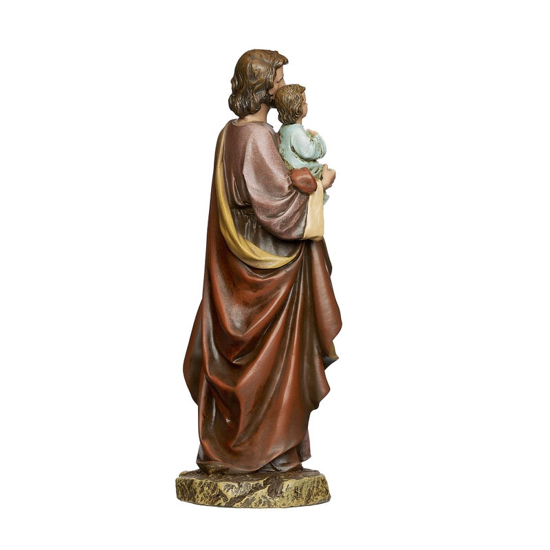 Roman Roman Joseph's Studio St. Joseph and Child Jesus Figure  Renaissance Collection  10"" H  Resin and Stone  Religious Gift  Decoration  Collection  Durable  Long Lasting - Image 5