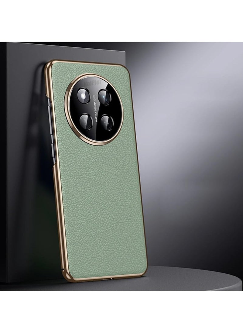 General Honor X9C 5g (2024) Deluxe PU leather case with lens protector, Honor X9C fingerprint-proof leather phone case 
