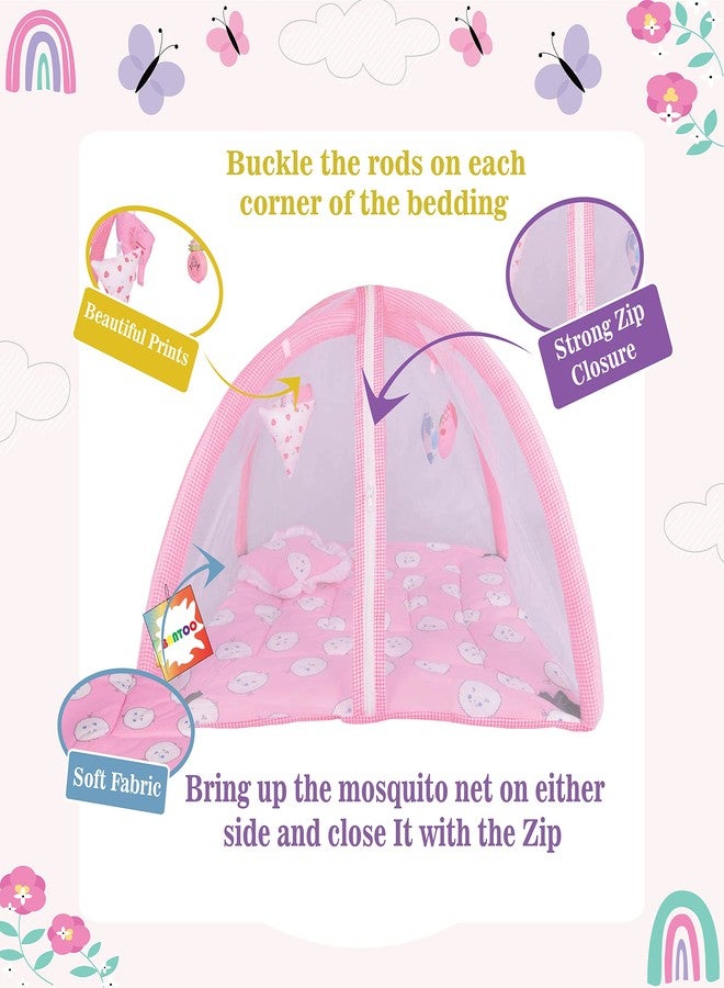 Bantoo New Born Baby Bedding Set | Carry Bag | Bed | Mosquito Net | Essentials | Carrier | Infants (0-6 M) (4PCS Set) - Image 3