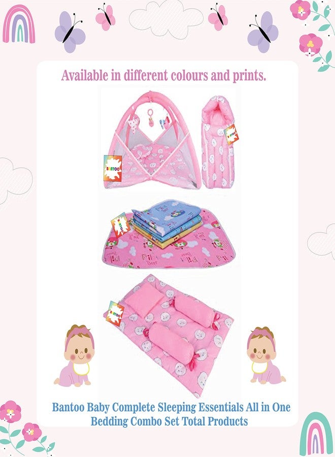 Bantoo New Born Baby Bedding Set | Carry Bag | Bed | Mosquito Net | Essentials | Carrier | Infants (0-6 M) (4PCS Set) - Image 2