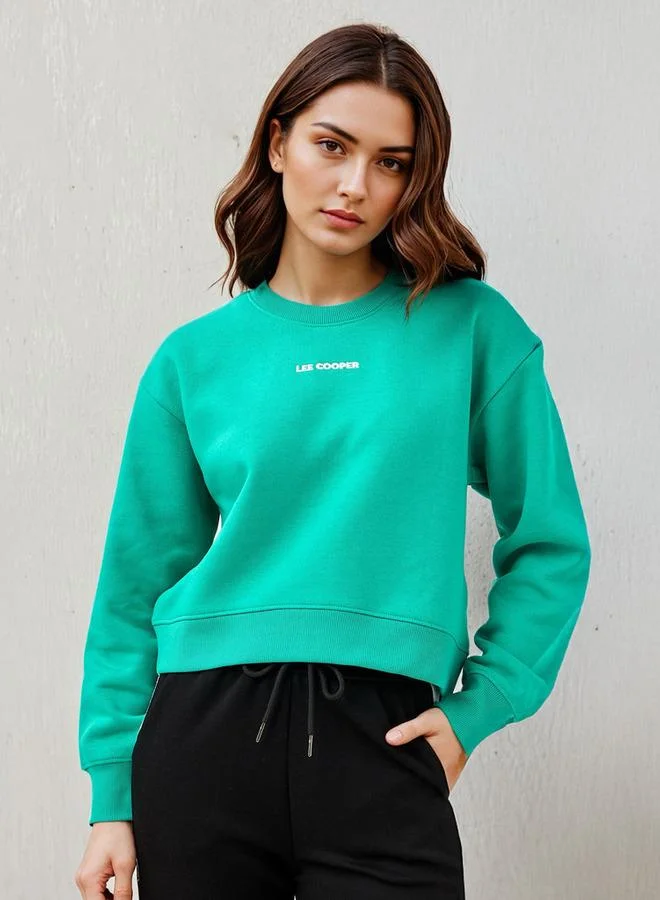 لي كوبر سويت شيرت بطبعة شعار لي كوبر