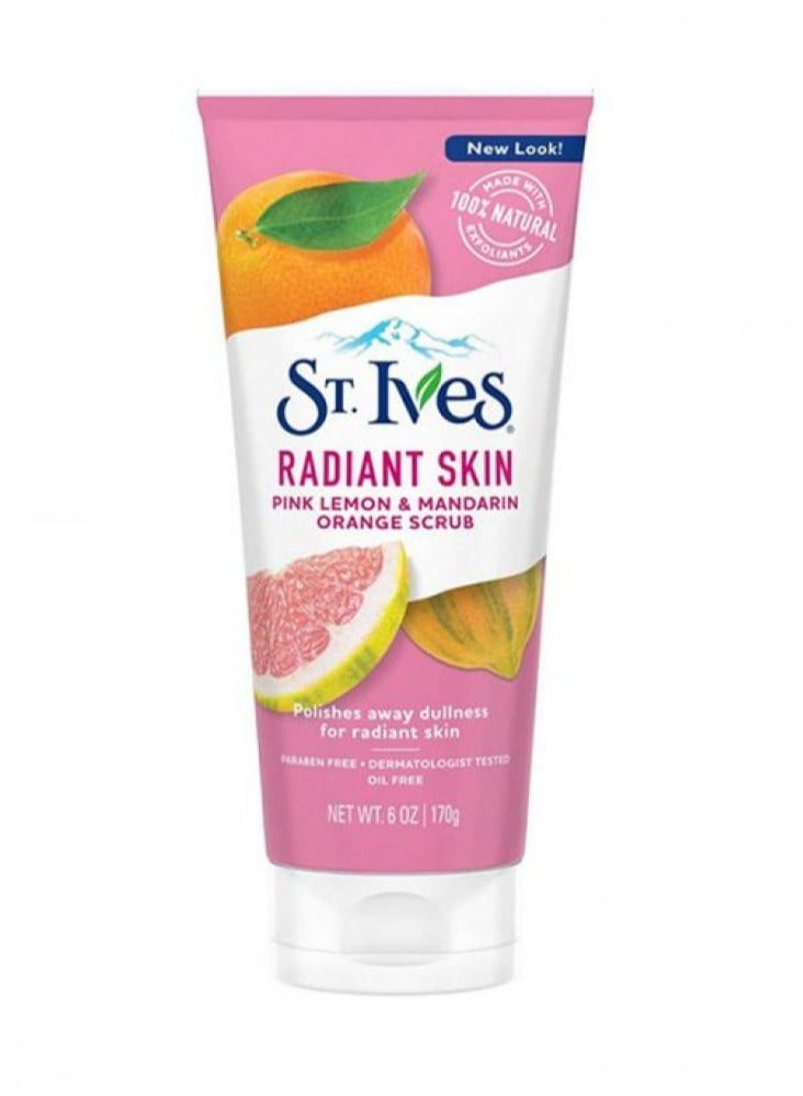 سانت آيفز مُقشر الوجه بالليمون الوردي واليوسفي لبشرة لامعة ومُتألقة متعدد الألوان 170جرام