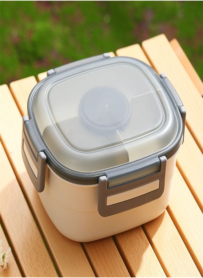 Loquat 1300ML Plastic Split Lunch Box 