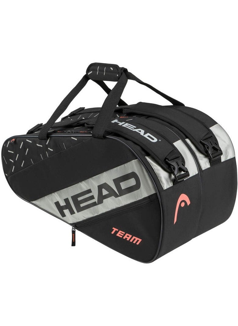 HEAD HEAD Team Padel Bag - Black/Ceramic, Lightweight, Durable and Practical Padel bag  - Image 1