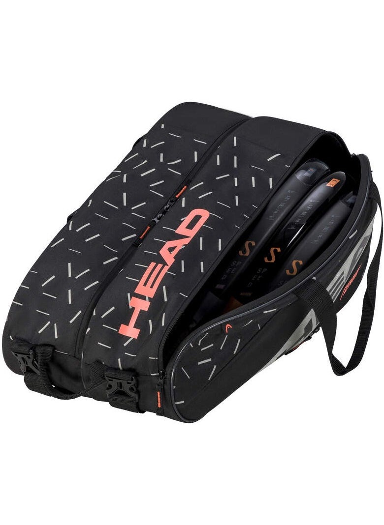 HEAD HEAD Team Padel Bag - Black/Ceramic, Lightweight, Durable and Practical Padel bag  - Image 2