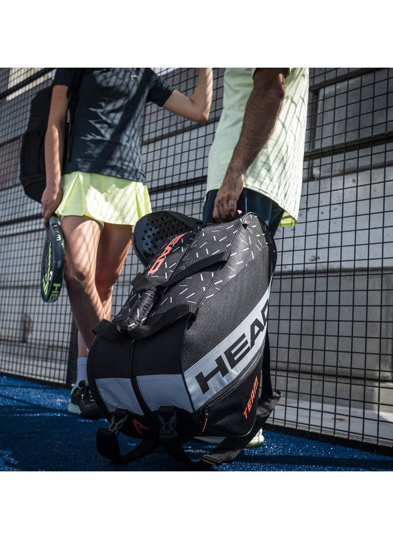 HEAD HEAD Team Padel Bag - Black/Ceramic, Lightweight, Durable and Practical Padel bag  - Image 3