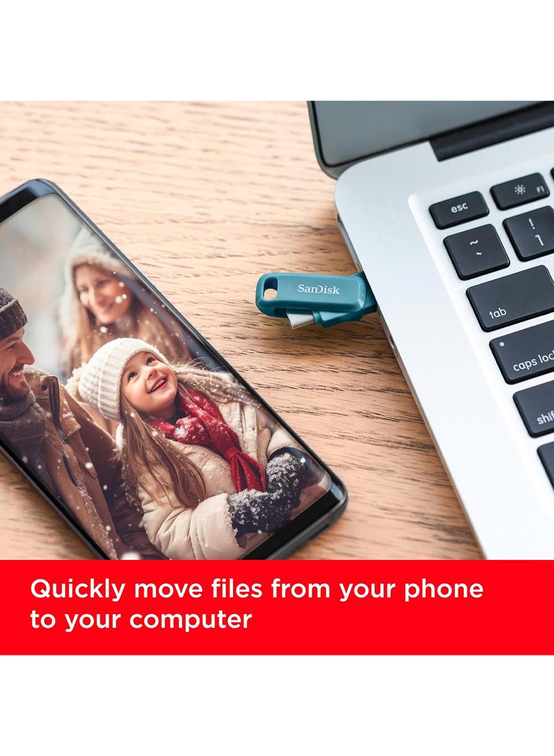 سانديسك محرك أقراص Ultra Dual Drive سعة 256 جيجابايت، USB وUSBC - SANDISK - SDDDC3-256G-G46NBB 256 جيجابايت - Image 5