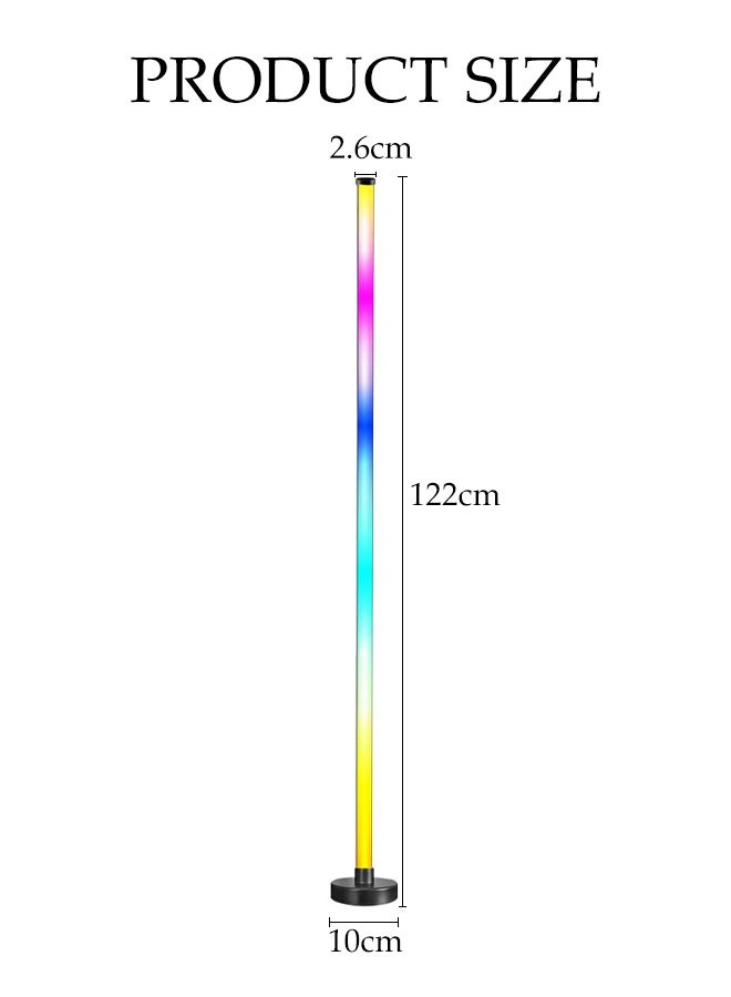 DUNISO Corner Floor Lamp with Remote & App Control, RGB Floor Lamp for living Room ,BedRoom and OutDoor，Easy installation Multicolour Standing Lamp - Image 2