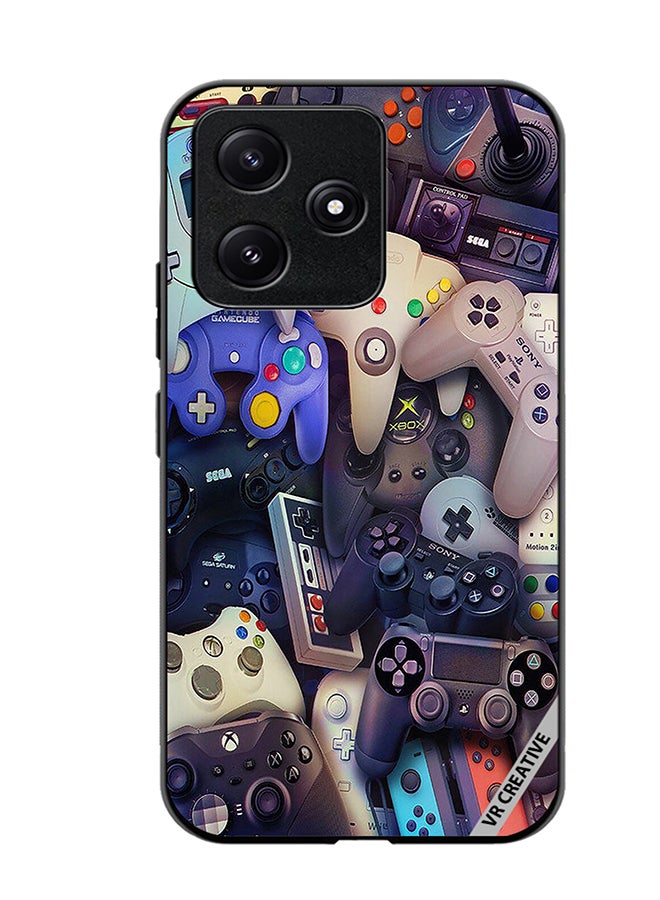 VR CREATIVE Protective Case Cover For Xiaomi Poco M6 Pro 5G Remote Controls Design Multicolour - Image 1