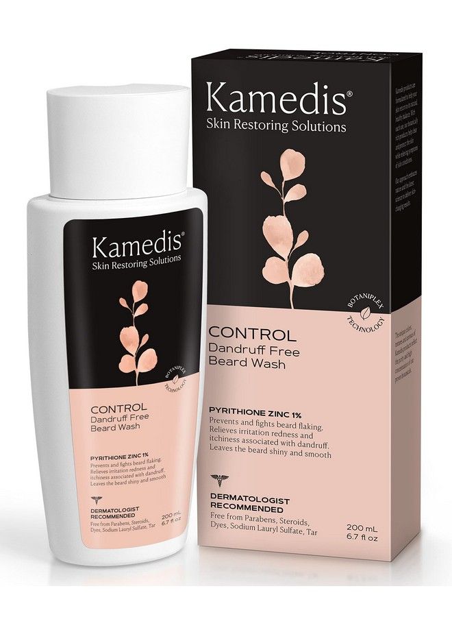 Kamedis غسول لحية OTC: غسول لحية نهائي خالي من القشرة وخالي من الت flake للرجال يخفف من القشور والاحمرار والحكة والتهيج زنك بيريثيون 6.7 أونصة - Image 2