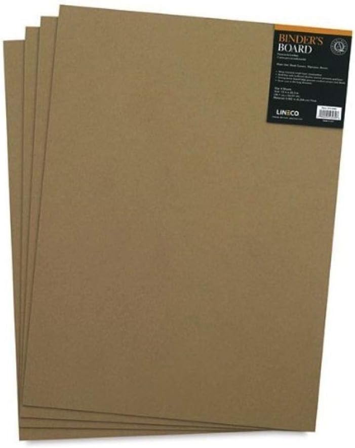 Lineco , Neutral PH Binder Board Acid Free Unbuffered 14.5x20.5 Inch, Pack of 4 Sheets, Bookboard for Bookbinding, Framing, Boxes, Bulletin Boards - Image 1