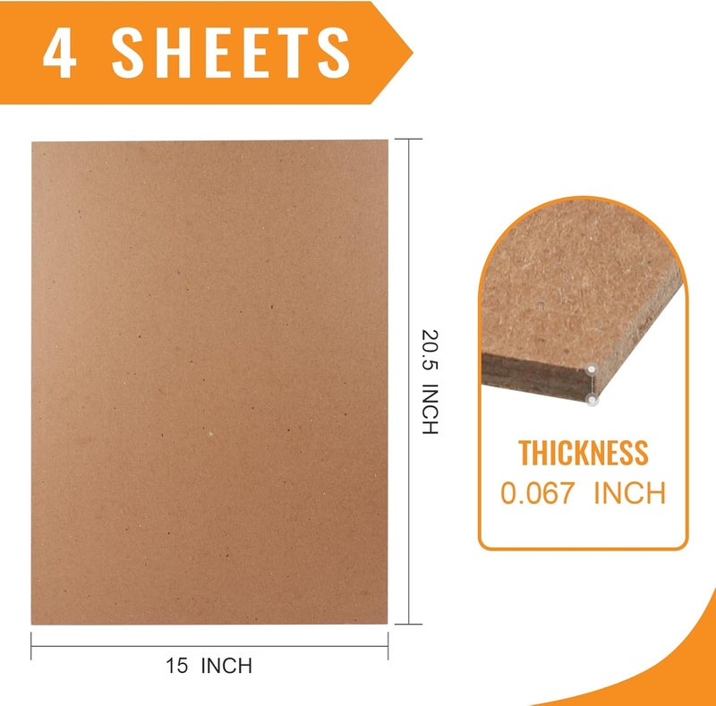 Lineco , Neutral PH Binder Board Acid Free Unbuffered 14.5x20.5 Inch, Pack of 4 Sheets, Bookboard for Bookbinding, Framing, Boxes, Bulletin Boards - Image 2