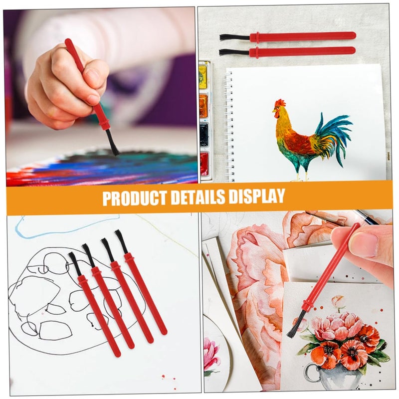 50Pcs 6cm Kids Art Paint Brushes Set For Watercolor Acrylic Beginners Classroom Activities - Image 4