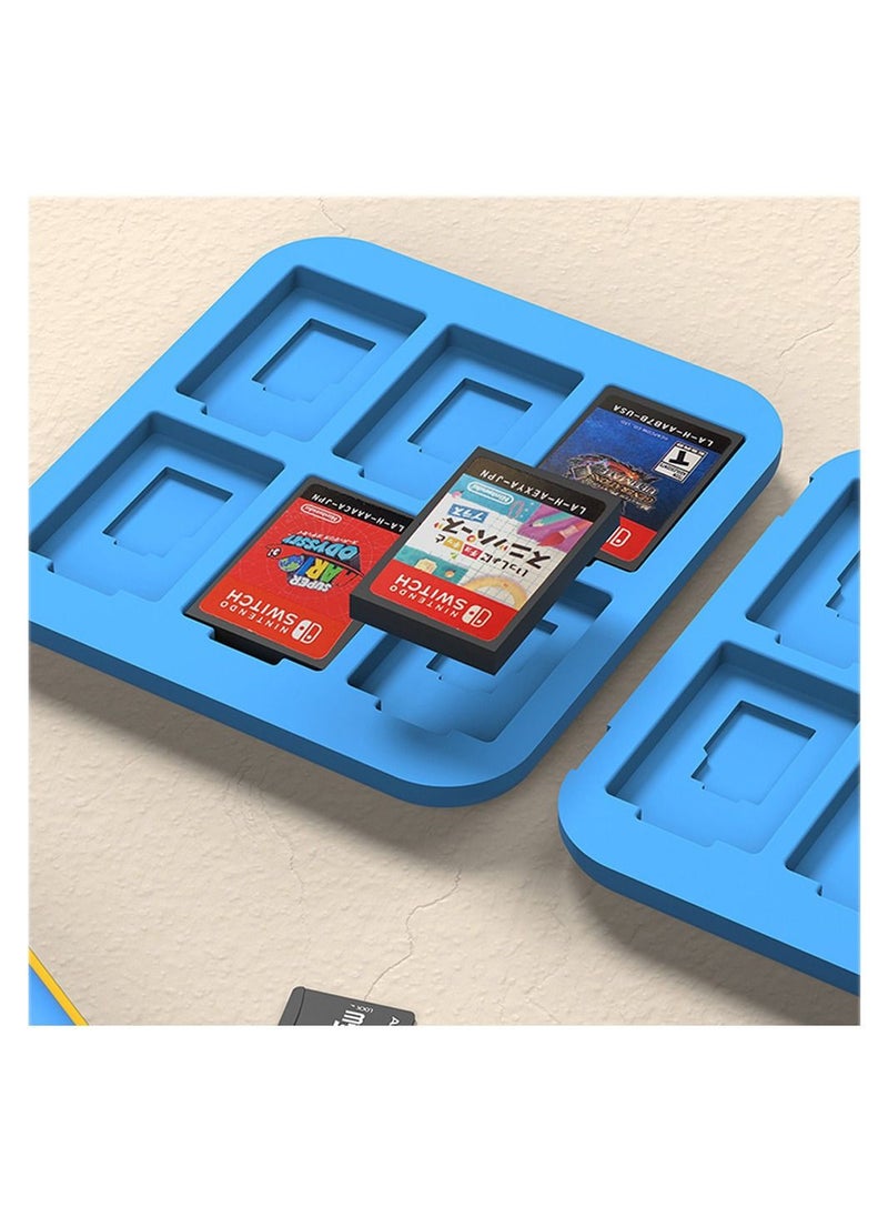 SYOSI - Card Case, Games Card Case, Cartoon Magnetic Game Card Box, for Nintendo Switch Game, Card Model Cartridges Holder, Carrying Storage Case, for Micro SD/SDHC/TF Card 12 in 1 - Image 1