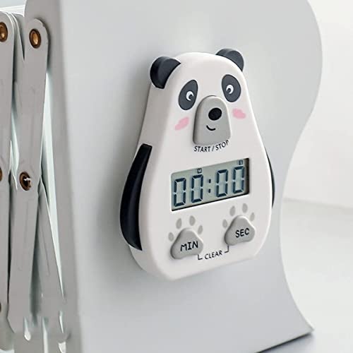 ONICORN® Kitchen Timer Cute Cartoon Shape Digital Countdown, Magnetic Short Timer with LCD Display with Loud Alarm for Cooking, Sports, Studying, Cooking, Baking, Classroom (Pack of 1, Timer-C-White) - Image 2