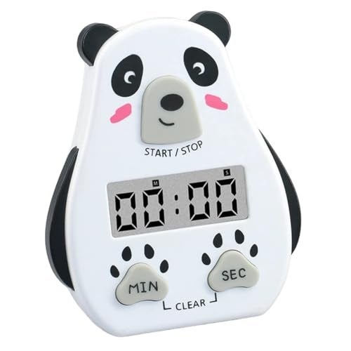 ONICORN® Kitchen Timer Cute Cartoon Shape Digital Countdown, Magnetic Short Timer with LCD Display with Loud Alarm for Cooking, Sports, Studying, Cooking, Baking, Classroom (Pack of 1, Timer-C-White) - Image 1