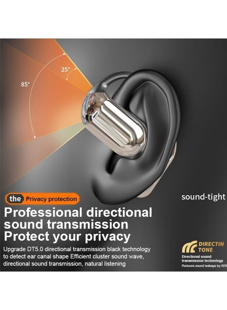 سماعات ترجمة فورية لاسلكية - 144 لغة، بلوتوث 5.4، متوافقة مع iOS و Android (أسود) - Image 3