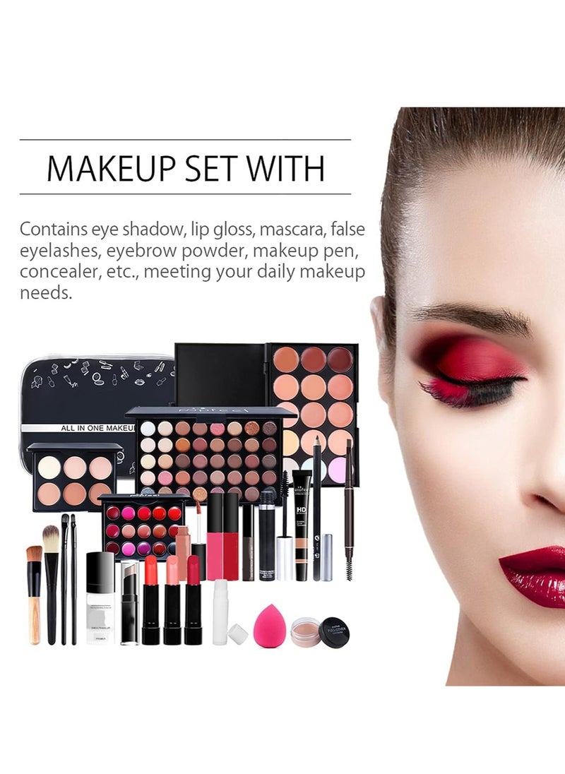 SYOSI - All-In-One Makeup Set,Professional Makeup Kit for Women Full Kit, Makeup Set Cosmetic Make Up Kit with Makeup Bag Include Eyeshadow Palette Makeup Brushes Set Lipstick Lip Gloss Foundation Concealer - Image 1