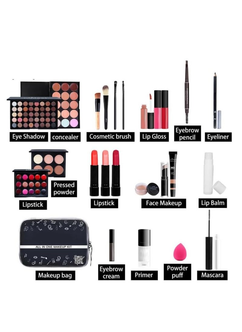 SYOSI - All-In-One Makeup Set,Professional Makeup Kit for Women Full Kit, Makeup Set Cosmetic Make Up Kit with Makeup Bag Include Eyeshadow Palette Makeup Brushes Set Lipstick Lip Gloss Foundation Concealer - Image 1