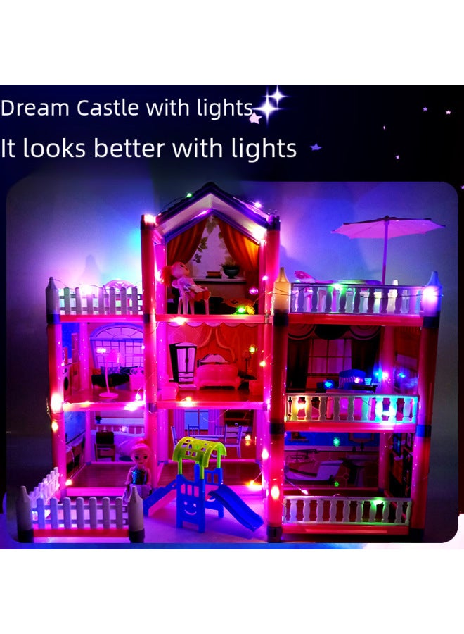 Toy Castle Villa Furniture Figurines Playset - Indoor Outdoor Play Compatible Highly Detailed Design-Color:【Box】 DSJ55-3:149 Sets Of 998g - Image 3