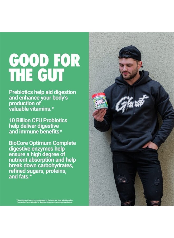 Ghost Greens Superfood Powder, Guava Berry - 30 Servings - 19 Super Greens & Reds, Fruits, Vegetables, Spirulina, & Chlorella, Prebiotics, 10 Billion CFU Probiotic & Digestive Enzymes - Gluten-Free  - Image 4