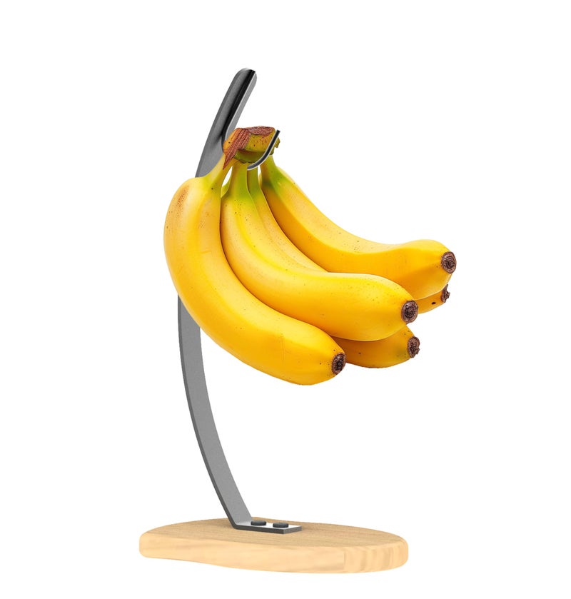 KR. LIF KR LIF Banana Holder Stand Stylish Banana Tree Hanger SpaceSaving Banana Rack Stand Hook for Fresh Ripe Bananas - Image 2