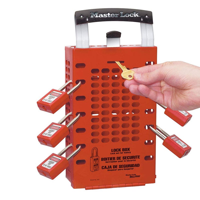 Master Lock 503RED Lockout Tagout Group Lock Box