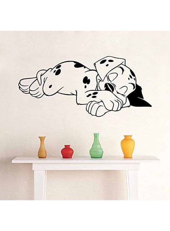 Boodecal Spotty Dog Dalmatian Falling In Sweet Dream Vinyl Wall Decal Stickers For Baby Nursery Bedroom - Image 2