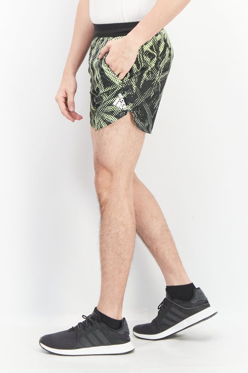 Adidas Men Sportswear Fit Inseam 5 Brand Logo Training Shorts, Black - Image 3