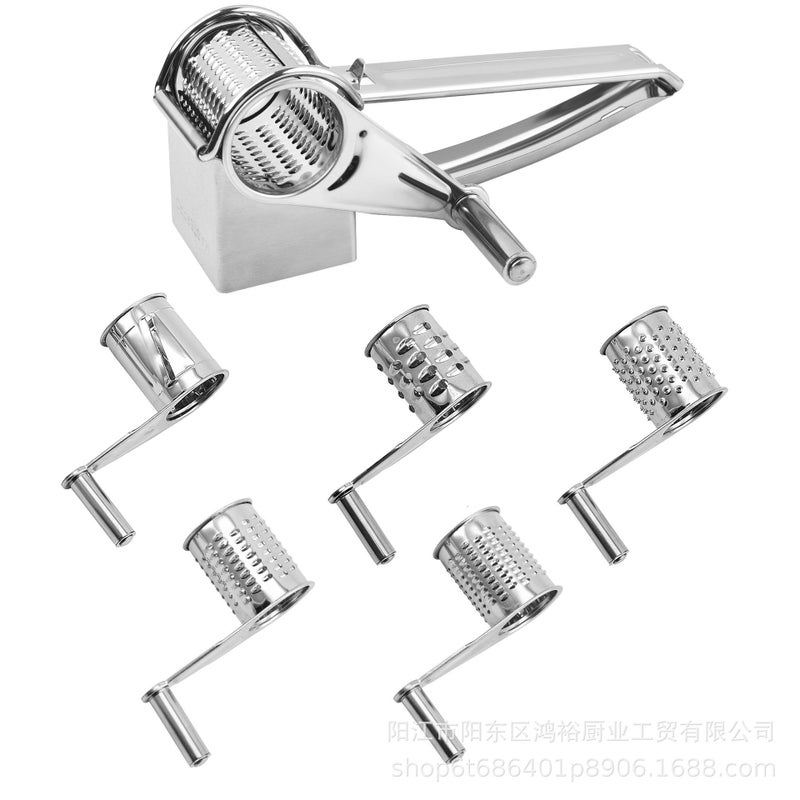 Yangjiang Factory Hand Rotary Cheese Planer Stainless Steel Kitchen Tools Manual Cheese Planer Suit - Image 1